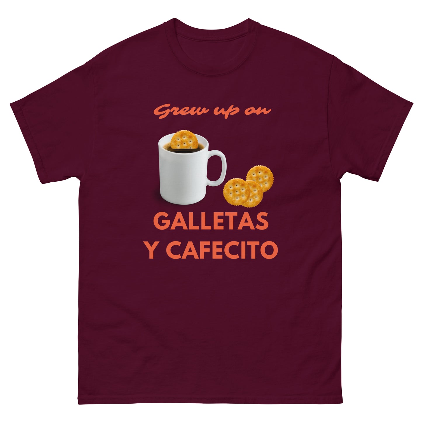 Grew up on Galletas y Cafecito classic tee